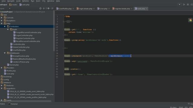 Переработка авторизации. Laravel смотреть онлайн