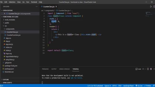 Functional Component vs Class Component in React | Counter Example смотреть онлайн