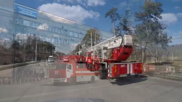 Автопробег пожарной техники в Омске смотреть онлайн