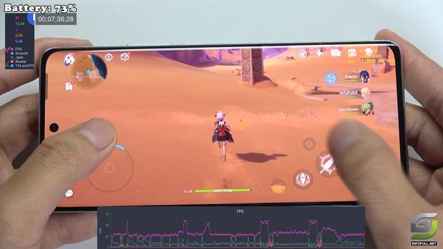 Oppo Reno11 5G test game Genshin Impact Max Graphics | Highest 60FPS смотреть онлайн