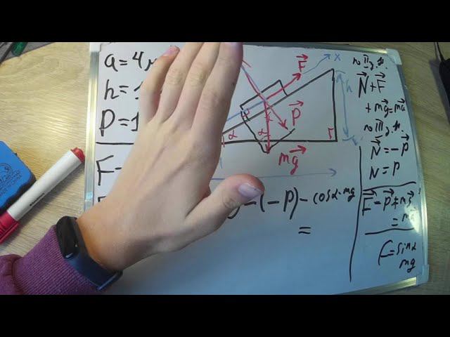 Решение задач на законы Ньютона. Как правильно решать задачи на силы (динамику, 9-10 классы)?. смотреть онлайн