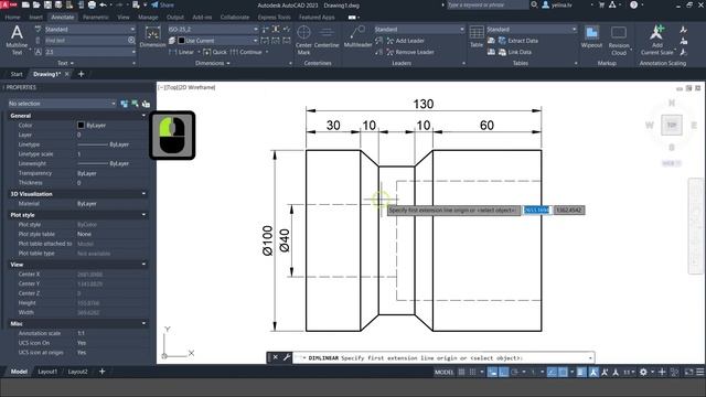 AutoCAD 2023 Practice #9 смотреть онлайн