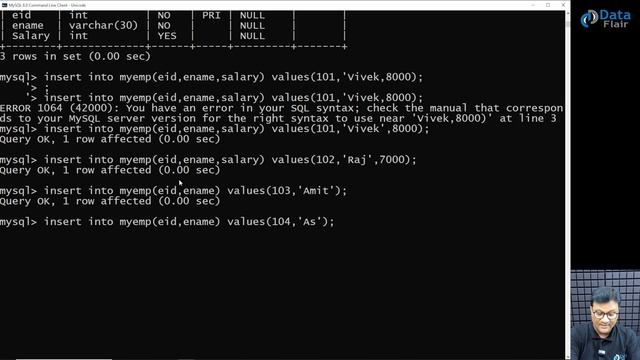 SQL Practical - Implementation of IS NULL and IS NOT NULL Value in SQL [Hindi] смотреть онлайн