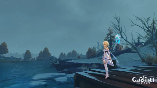 Genshin Impact Dragonspine but its relaxing Lofi (Moonlike Smile) смотреть онлайн