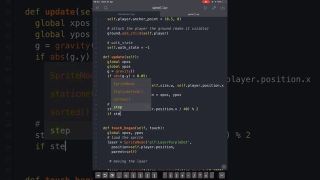 Pythonista Game on Ipad: The alien walks (part 7) смотреть онлайн