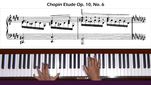 Chopin Etude in E-flat Minor Op. 10, No. 6 Piano Tutorial смотреть онлайн