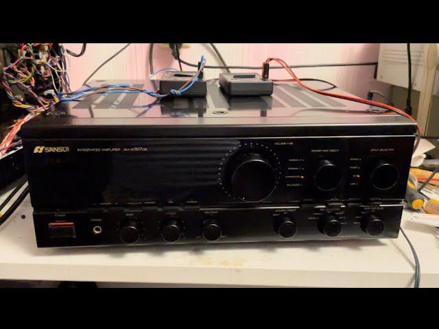 Sansui AU-A907DR Ремонт. Профилактика. После японской профилактики! Часть 1. смотреть онлайн