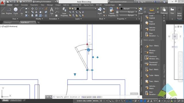 Aula 27 | AutoCAD 2015 | Blocos pela ferramenta Tool Palletes смотреть онлайн