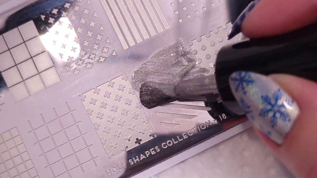 Christmas nail art | Blue & Silver winter nails смотреть онлайн