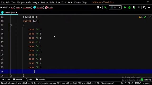 Java Program to check Vowel or Consonant using Switch Case | vowel or Consonant in java #java смотреть онлайн