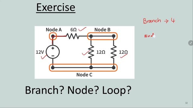 Node, Branch and Loop In Electrical Circuit Analysis смотреть онлайн