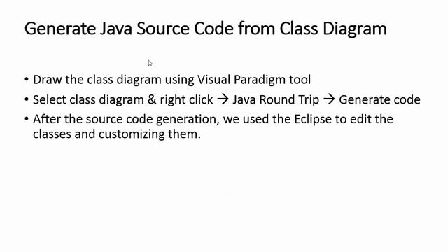 Generating Java Code from Class Diagram смотреть онлайн