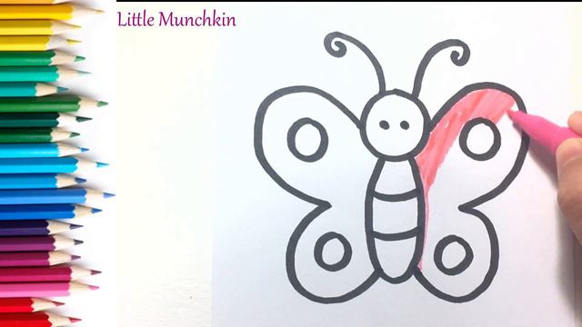 Bolalar Uchun Kapalak Rasm Chizish / Drawing Butterfly For Children / Рисование бабочка для детей
