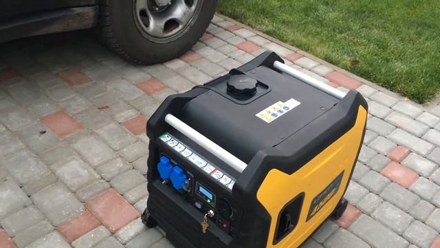 Loncin 4500i generator cold start and noise test under load смотреть онлайн