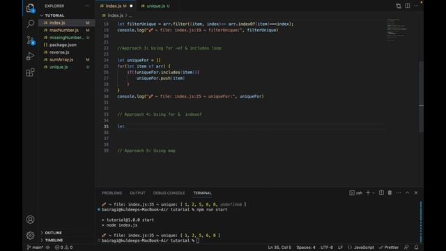 Day 4 : Remove duplicate element from an Array - 5 Amazing Techniques || JS Interview Q смотреть онлайн