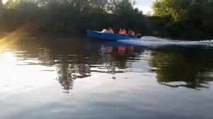 Лодка казанка м +тоха 18 под загрузкой.