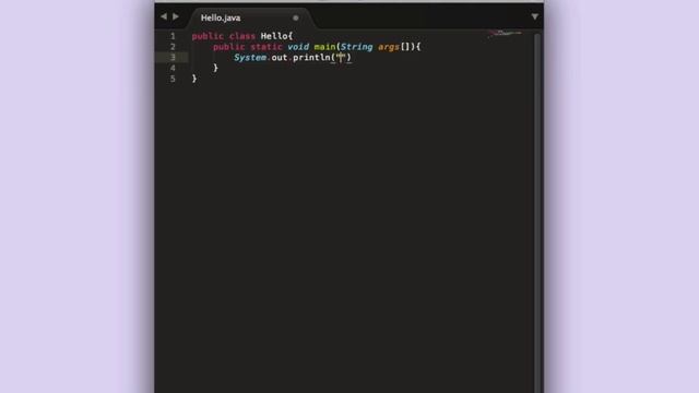 Hello World in Java смотреть онлайн