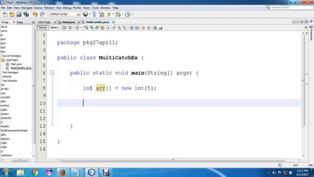 Exception Handling : Try-Catch , Nested Try ,Multi Catch смотреть онлайн
