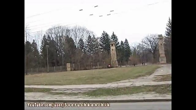 ЗИУ-682 #312 (Салон троллейбуса / отрыв штанг) смотреть онлайн