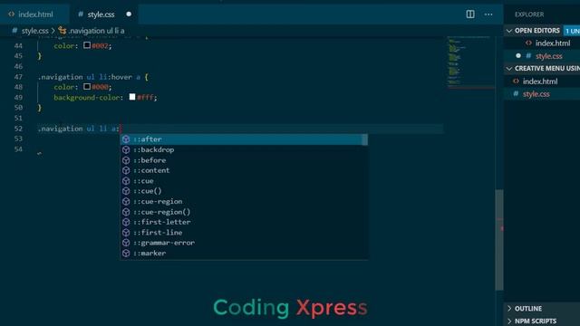 Creative Menu Using HTML5 & CSS3 | Navigation Menu | Coding Xpress смотреть онлайн