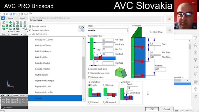 Kovanie pri konštrukcii nábytku v AutoCad a Bricscad Part 1 смотреть онлайн