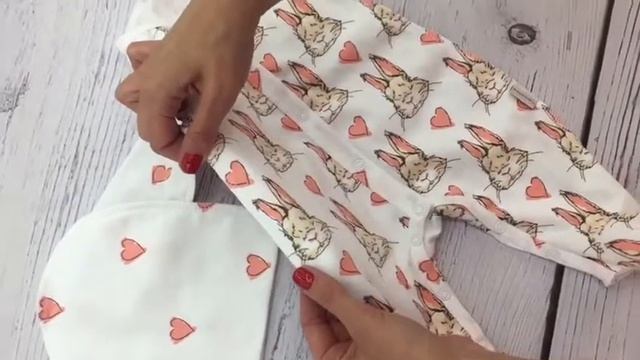 Одежда для новорожденной девочки "Любимый зайчик" chadochudo.com смотреть онлайн