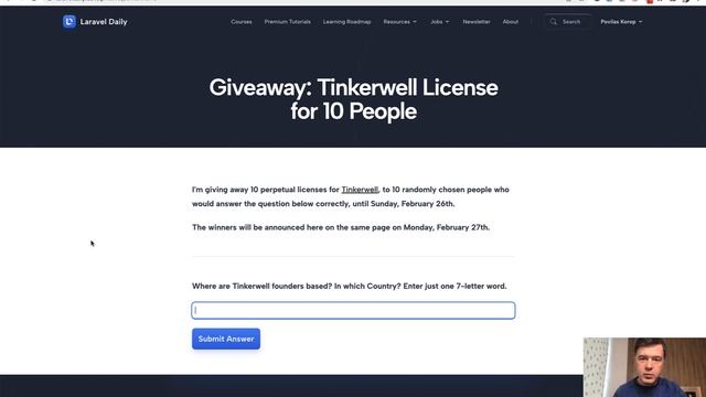Giveaway: Tinkerwell Free for 10 People! смотреть онлайн