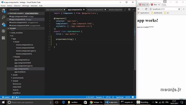 Angular 2 tutoriel 8 en français : @Output decorator et EventEmitter смотреть онлайн