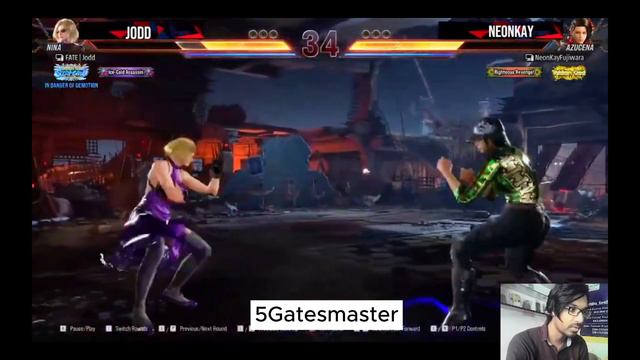 Tekken 8 - Jodd ( Nina) vs NeonKay (Azucena) - High Level Match T8 смотреть онлайн