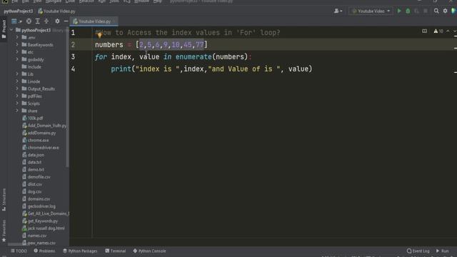 How to get index value in for loop python смотреть онлайн