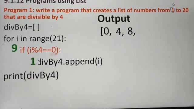 Program using List in Python with Example, Part 10, in Tamil, Chapter 9, Unit 3, A.Jaya Mabel Rani. смотреть онлайн