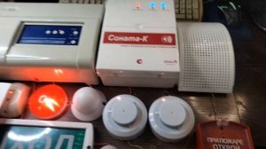 Стенд охранно-пожарной сигнализации на приемно контрольном приборе гранит 3