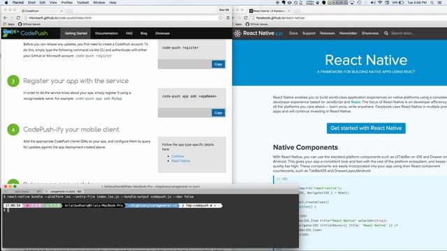 Using Microsoft CodePush to push updates to ReactNative apps смотреть онлайн