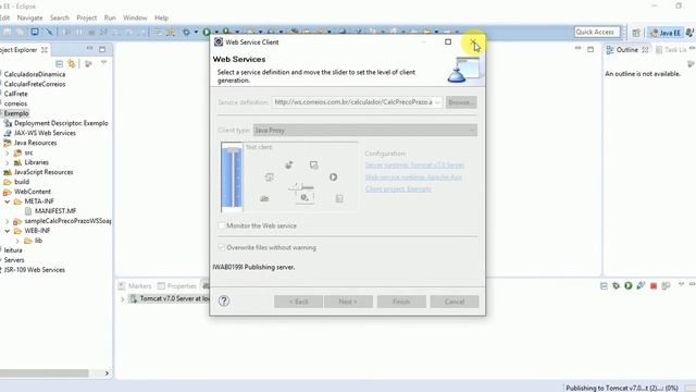 Como Importar um WSDL para criar um Web Service no Eclipse - Java EE смотреть онлайн