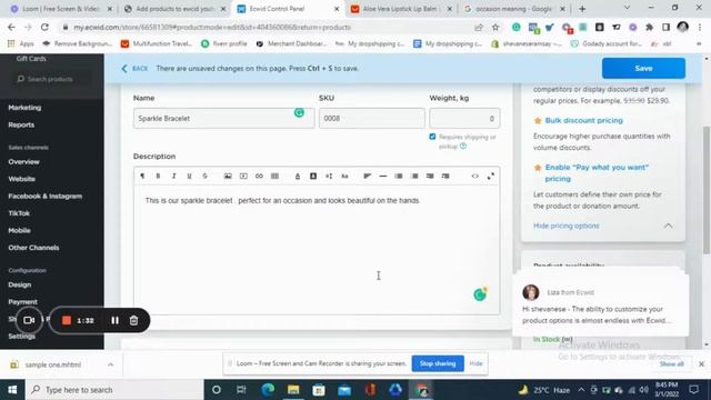 How to Add Products to Your Ecwid Store- PART 2 смотреть онлайн
