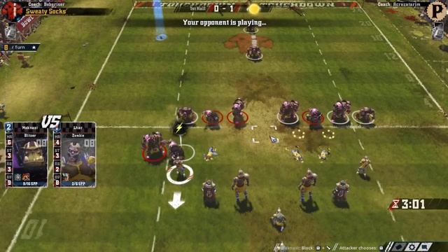 Blood Bowl - Undead vs Orcs (Again!) - UKBBL смотреть онлайн