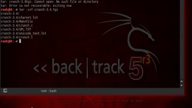 Creating a word list with crunch смотреть онлайн