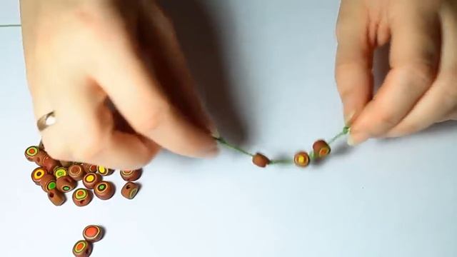 DIY: Крупные бусы / Использование экструдера / Полимерная глина / Мастер класс / Техники лепки смотреть онлайн