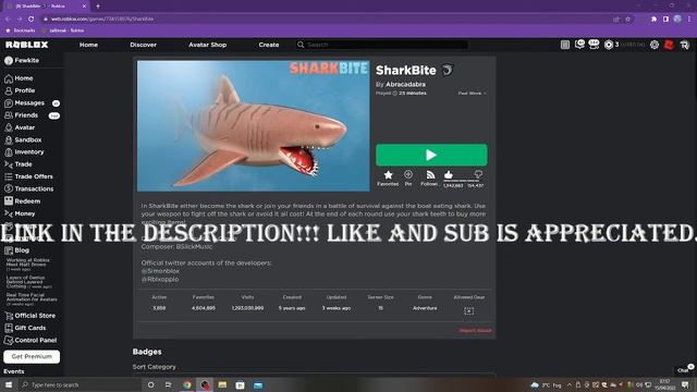 HOW TO GET A FREE VIP SERVER I Roblox Sharkbite смотреть онлайн