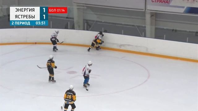 Хоккей с шайбой. Энергия (Кемерово) - Белые Ястребы (Северск) смотреть онлайн