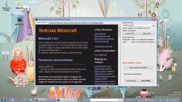 Como descargar minecraft 1.6.4 con optifine incluido HD смотреть онлайн