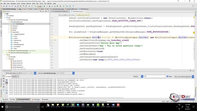 Android Studio Tutorial - Online Quiz App Part 6 (Daily Notification) смотреть онлайн