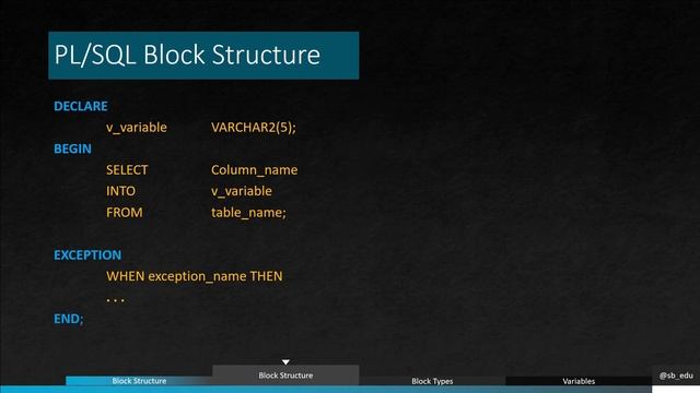 How to declare variables in PL/SQL, PL/SQL Basics, Use of Variables смотреть онлайн