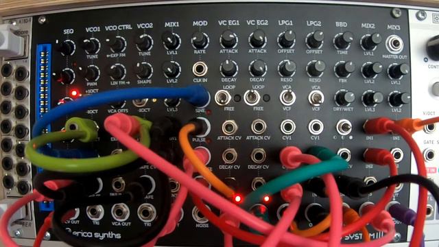 Erica Synths Pico System III generative patch. No external CV, modulation or FX - HyperEx Machina смотреть онлайн