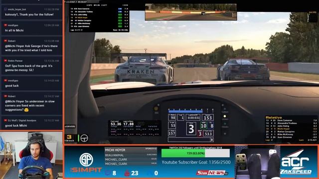 surviving the madness in Mercedes AMG GT3 - iRacing VRS GT Sprint at Spa - Simracing Short Clips смотреть онлайн