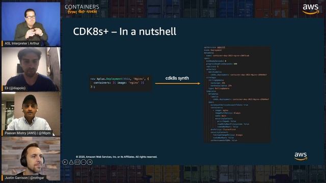 Kubernetes cdk8s - AWS Container Days - Kubecon EU 2022 смотреть онлайн