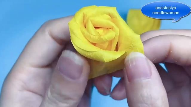 Красивейшая роза из бумаги своими руками смотреть онлайн