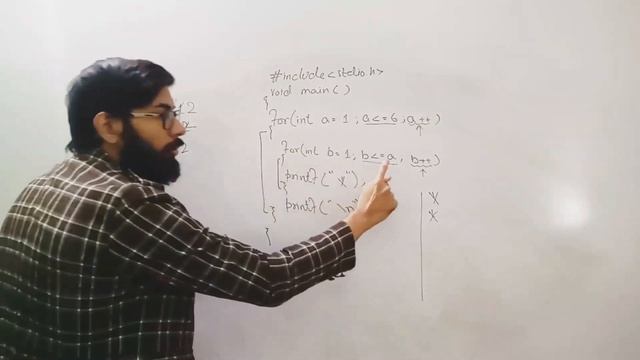 Pattern Program in C language | Nested loop | 10th class computer science new book chapter 4 смотреть онлайн