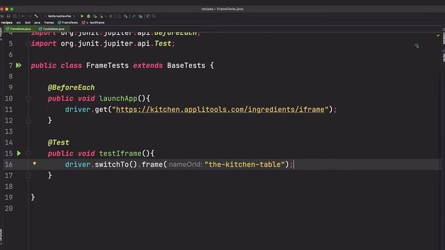 Working with iFrames in Selenium Java - Test Automation Cookbook смотреть онлайн