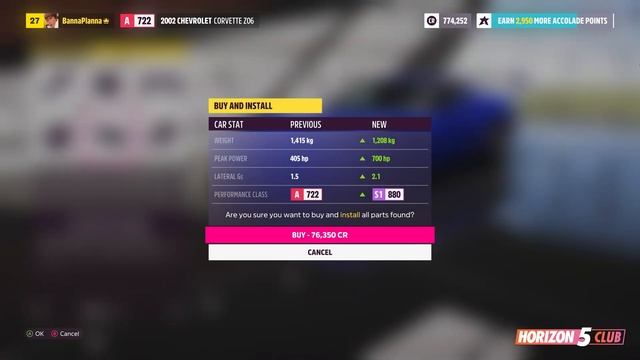 Forza Horizon 5 (4K) - Chevrolet Corvette Z06 (2002) смотреть онлайн
